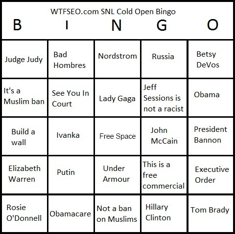 SNL Bingo